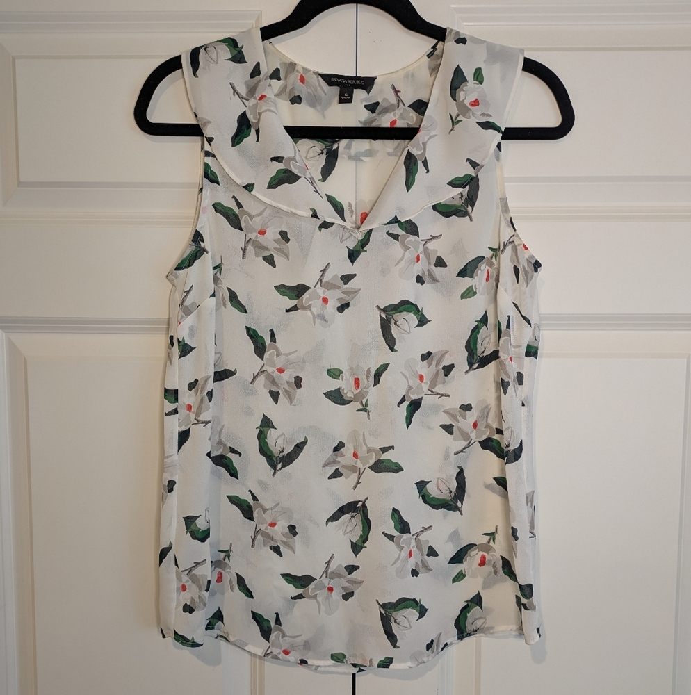 Floral Sleeveless Women's Top